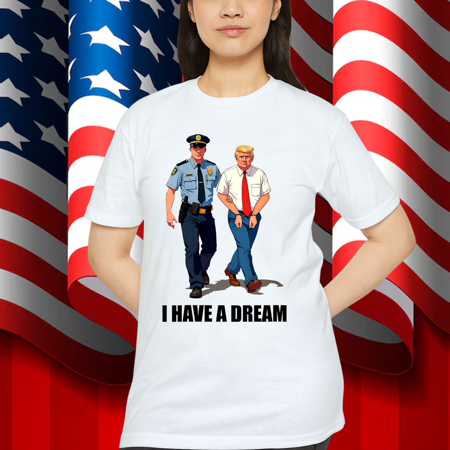 Womens I Have A Dream Anti Trump Shirt