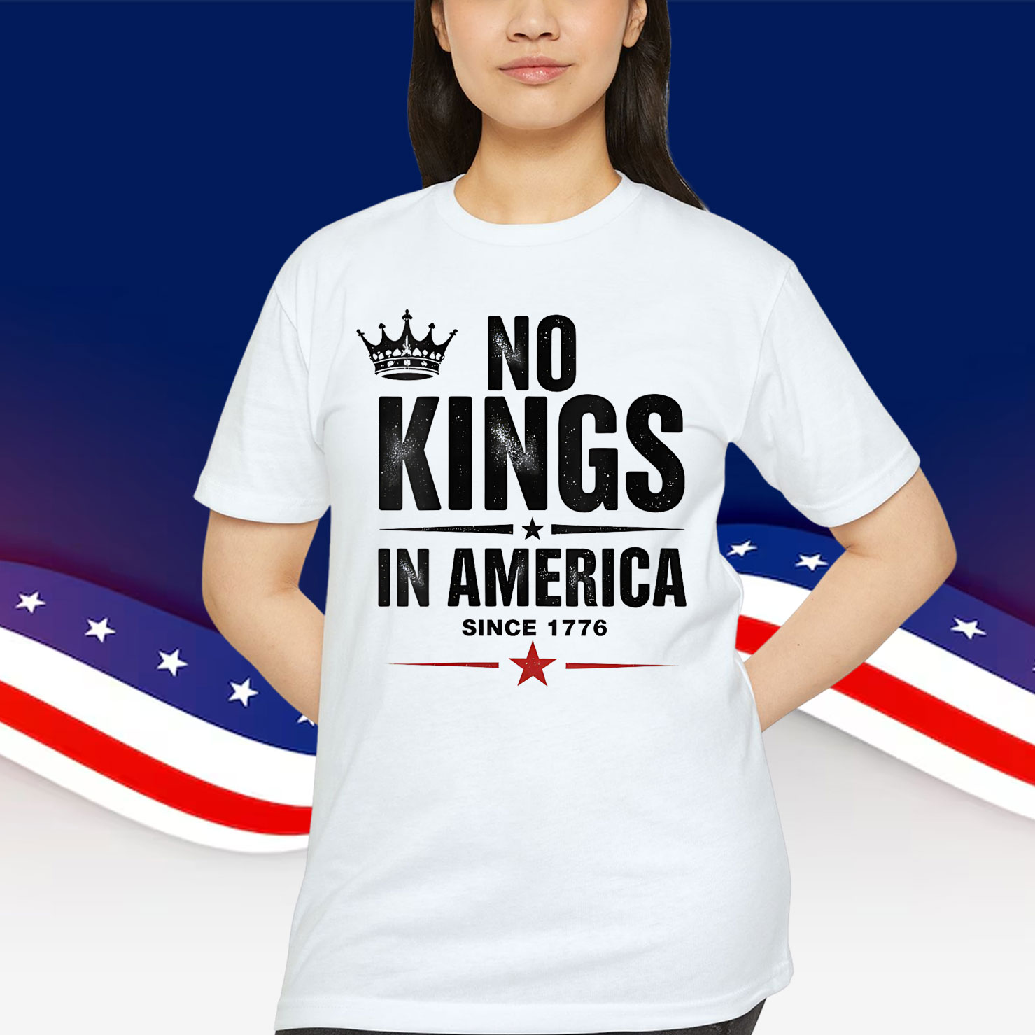Womens No Kings In America Since 1776 Shirt