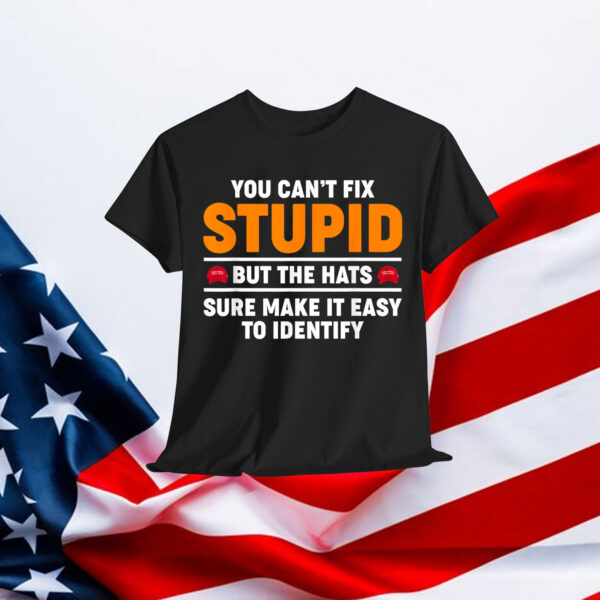 You Can't Fix Stupid But The Hats Sure Make It Easy Identify Shirt