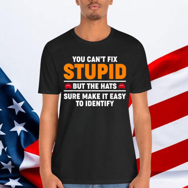 You Can't Fix Stupid But The Hats Sure Make It Easy Identify Shirt