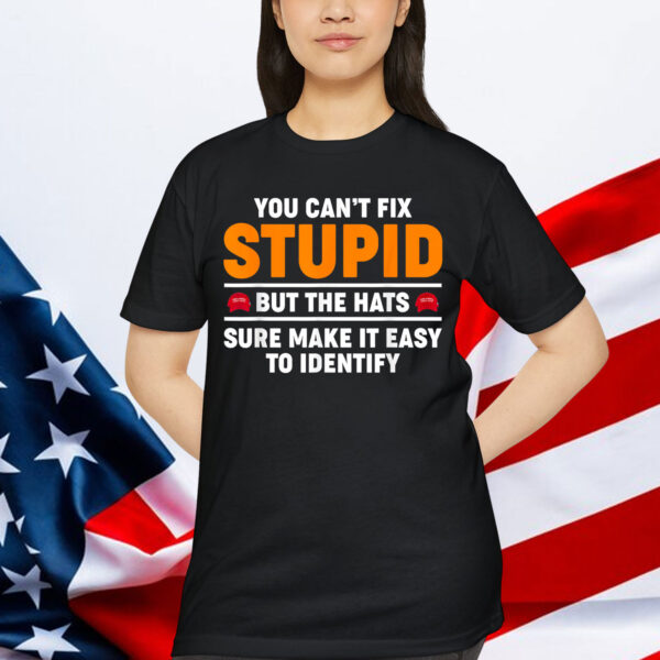 You Can't Fix Stupid But The Hats Sure Make It Easy Identify Shirt