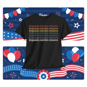 impeach convict remove rainbow Shirt