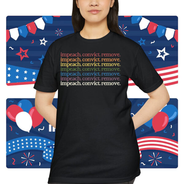 impeach convict remove rainbow Shirt