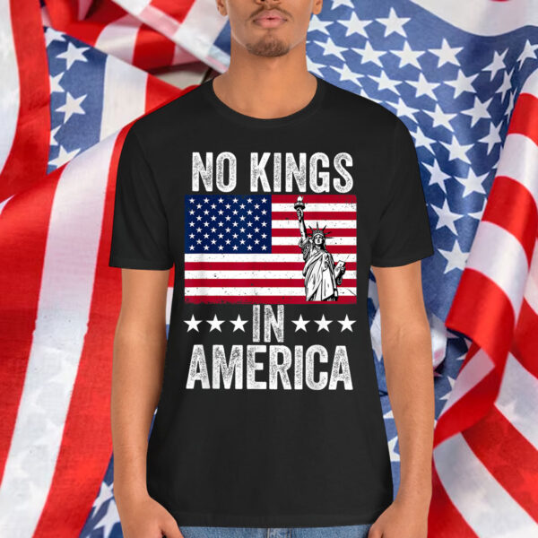 No Kings In America Protest Democracy Angry T-Shirt