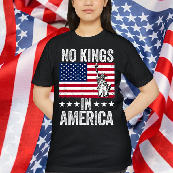 No Kings In America Protest Democracy Angry T-Shirt