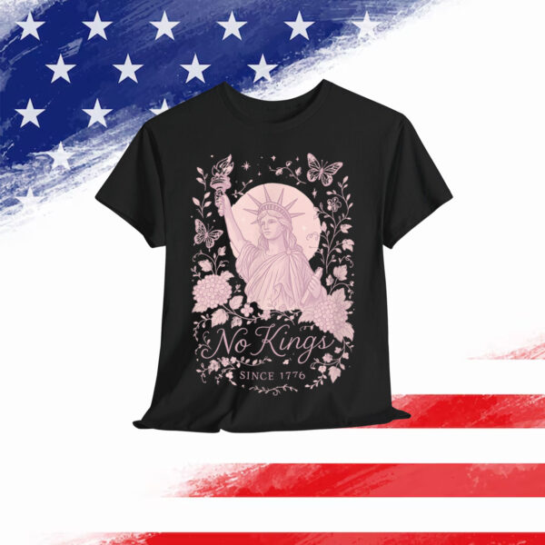 No Kings Anti Fascism Tyranny 1776 Patriotic T-Shirt