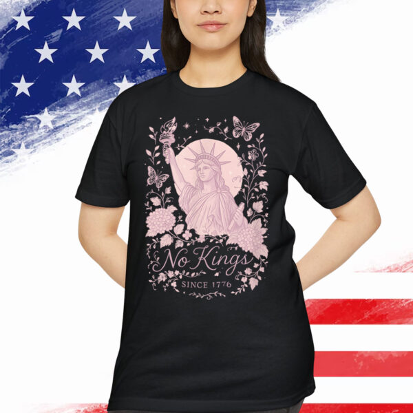 No Kings Anti Fascism Tyranny 1776 Patriotic T-Shirt